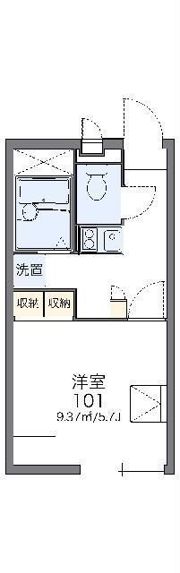 レオパレスウィステリア平井Ⅱの間取り画像