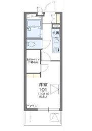 レオパレスシェモアⅢの間取り画像