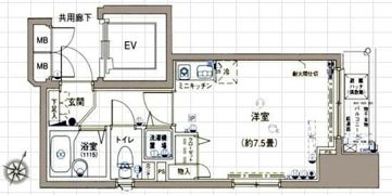 アクティア神田岩本町の間取り画像