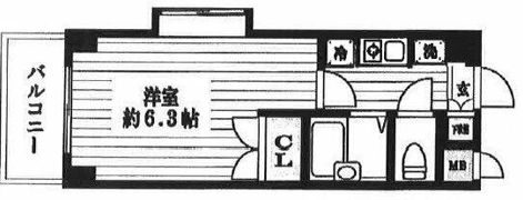 エスコート中野大和町の間取り画像