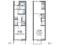 レオネクストモトウイング2の間取り画像