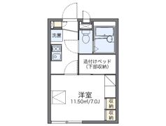 レオパレスグリーンビレッジの間取り画像