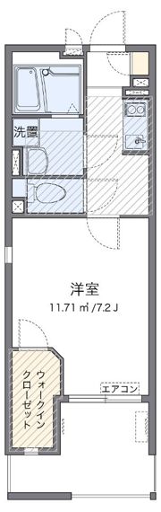 レオネクストD2 a1の間取り画像