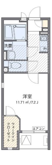 レオネクストD2 a1の間取り画像