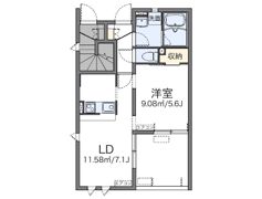 レオネクストウィルベーネ小竹の間取り画像