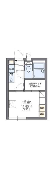 レオパレス豊Ⅱの間取り画像