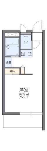 レオパレスけやきの間取り画像