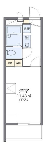 レオパレス13STONEⅠの間取り画像