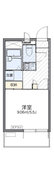 レオパレスアルメリアの間取り画像