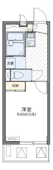 レオパレスアルメリアの間取り画像