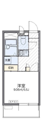 レオパレスアルメリアの間取り画像