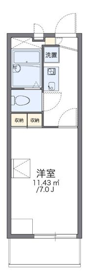 レオパレス13STONEⅡの間取り画像