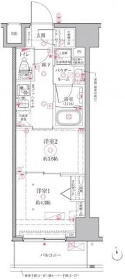 クレイシアIDZ江戸川橋の間取り画像