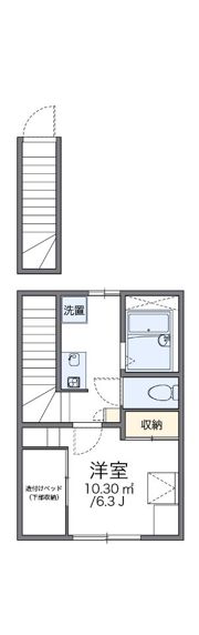 レオパレスライブリィスターⅡの間取り画像