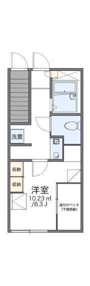 レオパレスライブリィスターⅡの間取り画像