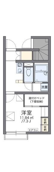 レオパレスフィールド Ⅱの間取り画像