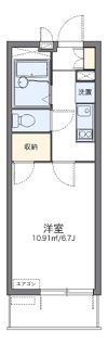 レオパレスクオラの間取り画像