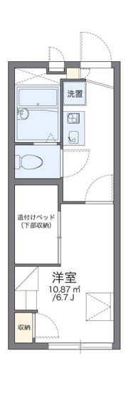 レオパレスアザレーアの間取り画像