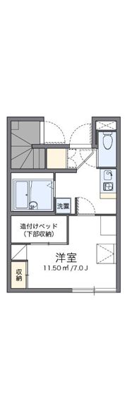 レオパレスミノールの間取り画像