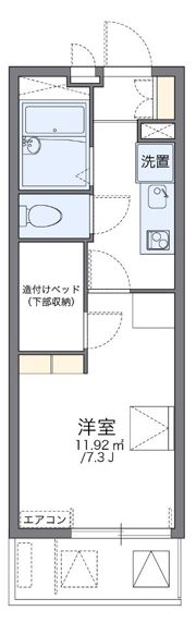 レオパレスイーストヒルズの間取り画像