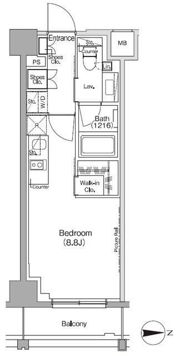 ザ・パークハビオ高円寺レジデンスの間取り画像