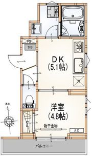 ジュネス竹町の間取り画像