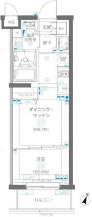 ZOOM蒲田EASTの間取り画像