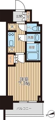 クロスレジデンス蒲田Ⅱの間取り画像
