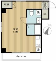 ファインズコート北新宿の間取り画像