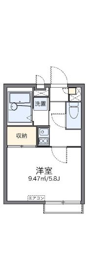 レオパレスデュオ グラーティアの間取り画像