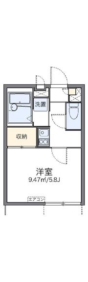 レオパレスデュオ グラーティアの間取り画像