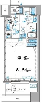 GENOVIA大島駅Sky gardenの間取り画像