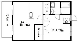 サウスコートの間取り画像
