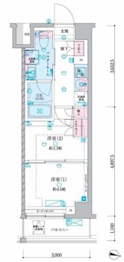 GENOVIA押上Ⅱの間取り画像