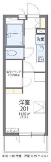 レオパレスイーストヒルズの間取り画像