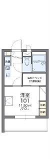 レオパレスチェリーガーデンAの間取り画像