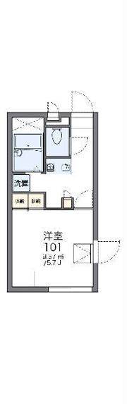 レオパレスベアートの間取り画像