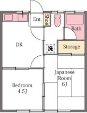 コーポ戸井田の間取り画像