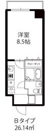 ドミールcity東中野IIの間取り画像