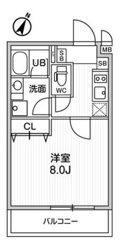 ALTERNA北品川の間取り画像