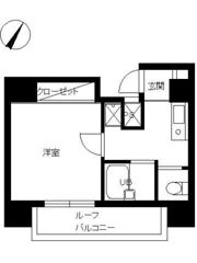 スカイコート池袋東口の間取り画像