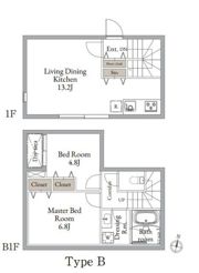 LiveFlat東高円寺Ⅱの間取り画像