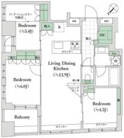 コノエ東日本橋駅前の間取り画像