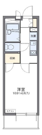 レオパレスベルファムの間取り画像