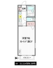 ハイツ幸野の間取り画像