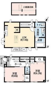 テラスハウスの間取り画像