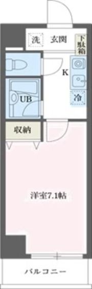 ルーク西早稲田の間取り画像
