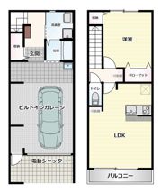 ベース ガレージの間取り画像