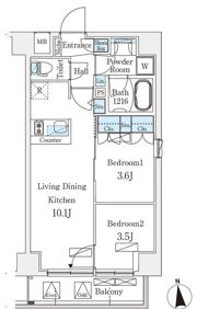 オープンブルーム浅草橋の間取り画像