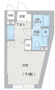 クリオ ラモード目黒洗足の間取り画像